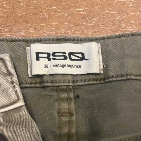 RSQ Vintage high rise size 26 olive green - Picture 4 of 4